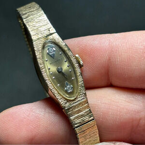 Wittnauer Geneve Vintage Women's 10K RGP Bezel Analog Watch Mechanical Wind Up